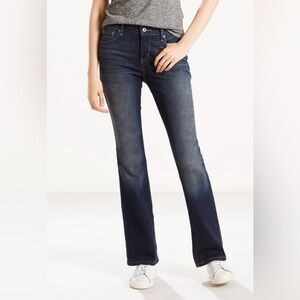 ✨- Vintage Levi's 515 Nouveau Bootcut Jeans Dark Blue Wash 5 pocket Size 8